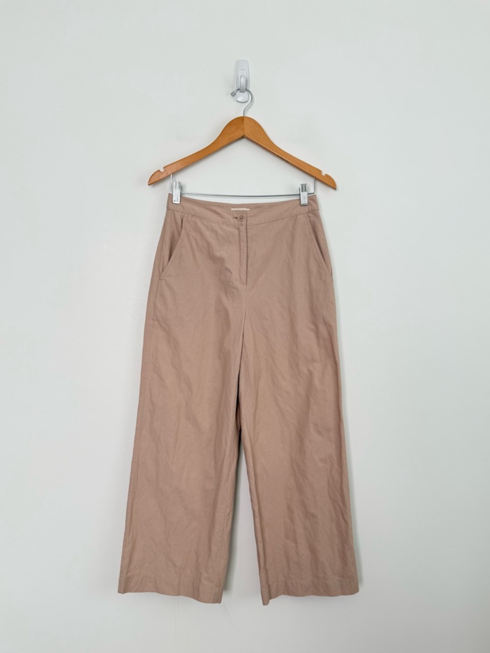 Eileen Fisher Organic Cotton Steel Wide-Leg Pant - Picture 2 of 10